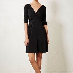 Anthropologie Lilka Torsade Black Dress
